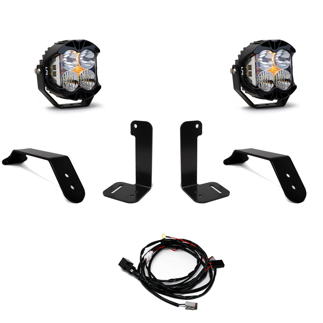 LP4 Pro Bumper Kit - '20-26 Gladiator / '18-26 Wrangler JL; W/ OE Plastic Bumper (Driving/Combo; Clear; Toggle Wiring)