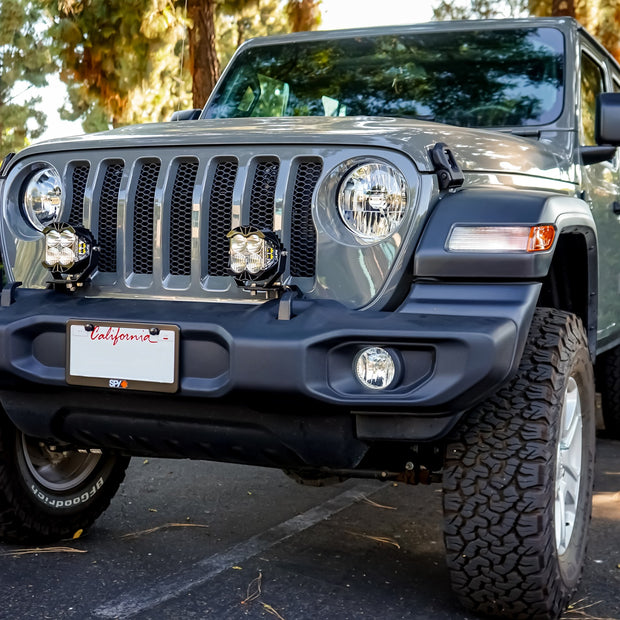 LP6 Pro Bumper Kit - '20-26 Gladiator / '18-26 Wrangler JL; W/ OE Plastic Bumper (Driving/Combo; Clear; Upfitter Wiring)