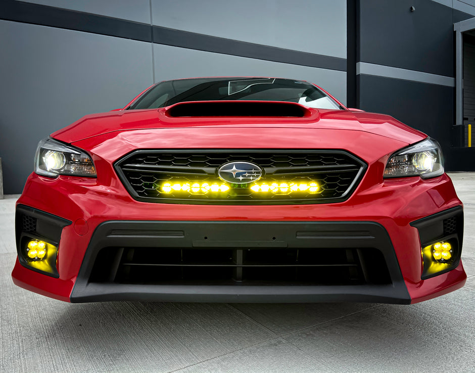 S8 20 Inch Grille Kit - '18-21 WRX/WRX STI (Driving/Combo; Baja Amber)