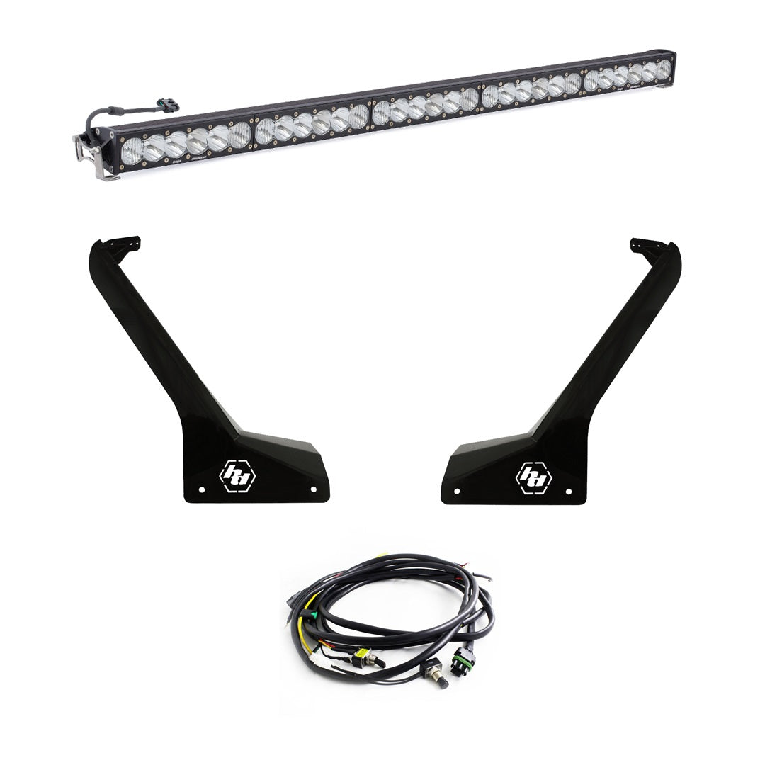 OnX6+ 50 Inch Roof Mount Kit - '20-26 Gladiator / '18-26 Wrangler JL; Exc. Rubicon 392 (Driving/Combo; Clear; Toggle Wiring)
