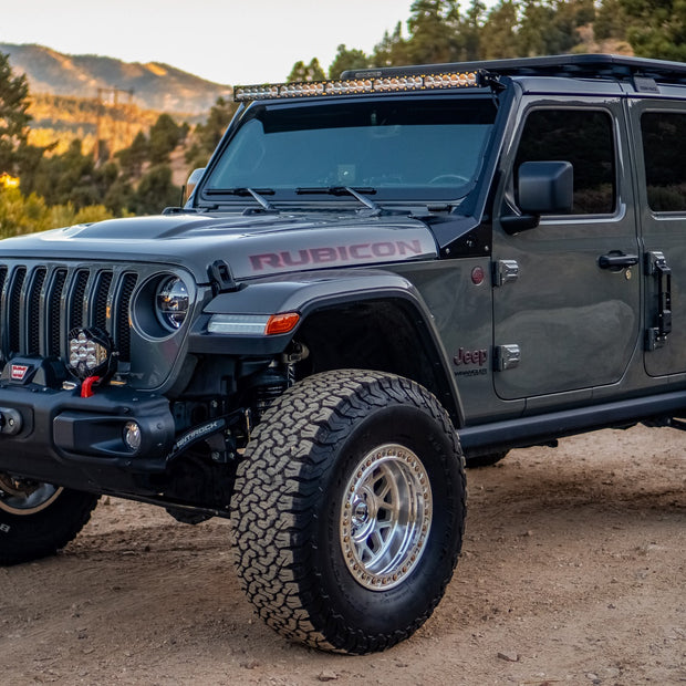 OnX6+ 50 Inch Roof Mount Kit - '20-26 Gladiator / '18-26 Wrangler JL; Exc. Rubicon 392 (Driving/Combo; Clear; Toggle Wiring)