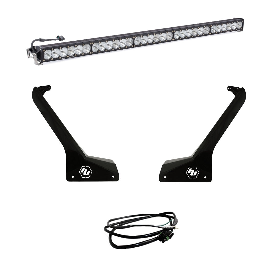 OnX6+ 50 Inch Roof Mount Kit - '20-26 Gladiator / '18-26 Wrangler J; Exc. Rubicon 392L (Driving/Combo; Clear; Upfitter Wiring)