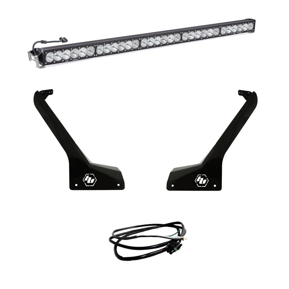 OnX6+ 50 Inch Roof Mount Kit - '20-26 Gladiator / '18-26 Wrangler J; Exc. Rubicon 392L (Driving/Combo; Clear; Upfitter Wiring)