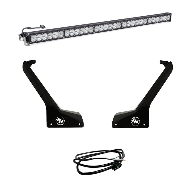 OnX6+ 50 Inch Roof Mount Kit - '20-26 Gladiator / '18-26 Wrangler J; Exc. Rubicon 392L (Driving/Combo; Clear; Upfitter Wiring)