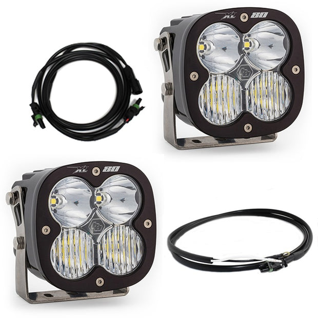 XL80 Bumper Kit - '20-26 Gladiator / '18-26 Wrangler JL; W/ OE Steel Bumper (Driving/Combo; Clear; Upfitter Wiring)