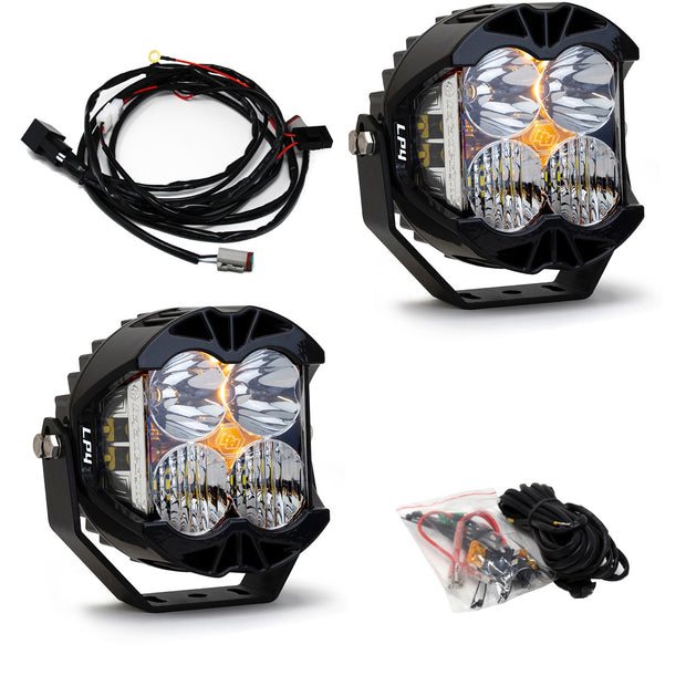LP4 Pro Bumper Kit - '20-26 Gladiator / '18-26 Wrangler JL; W/ OE Steel Bumper (Driving/Combo; Clear; Toggle Wiring)