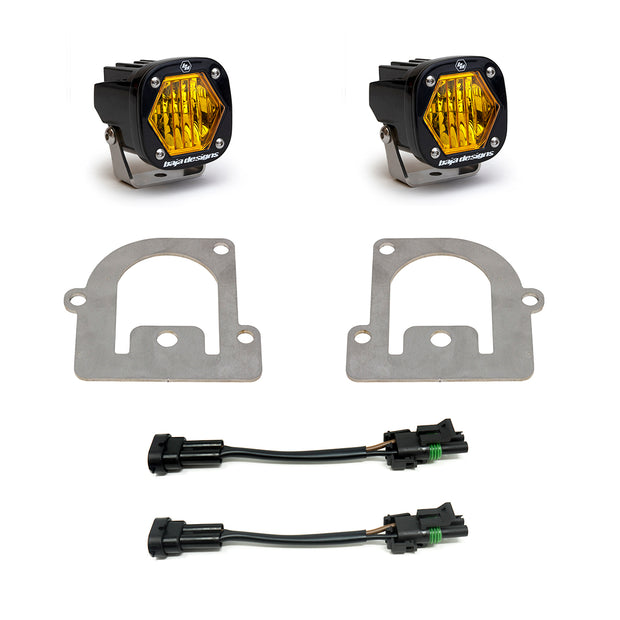 S1 Fog Pocket Kit - '21-24 Bronco Sport (Wide Cornering; Baja Amber)