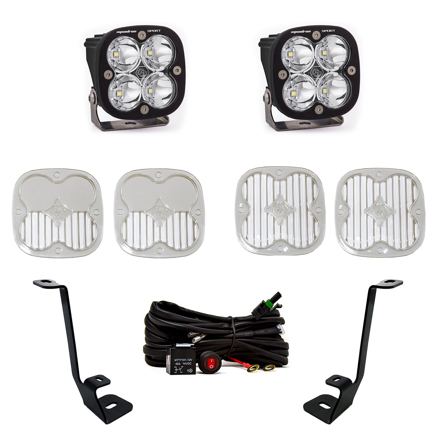 Squadron Sport A-Pillar Kit - '21-23 F-150 (Spot; Clear; Toggle Wiring)