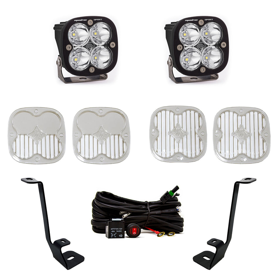 Squadron Sport A-Pillar Kit - '21-23 F-150 (Spot; Clear; Toggle Wiring)