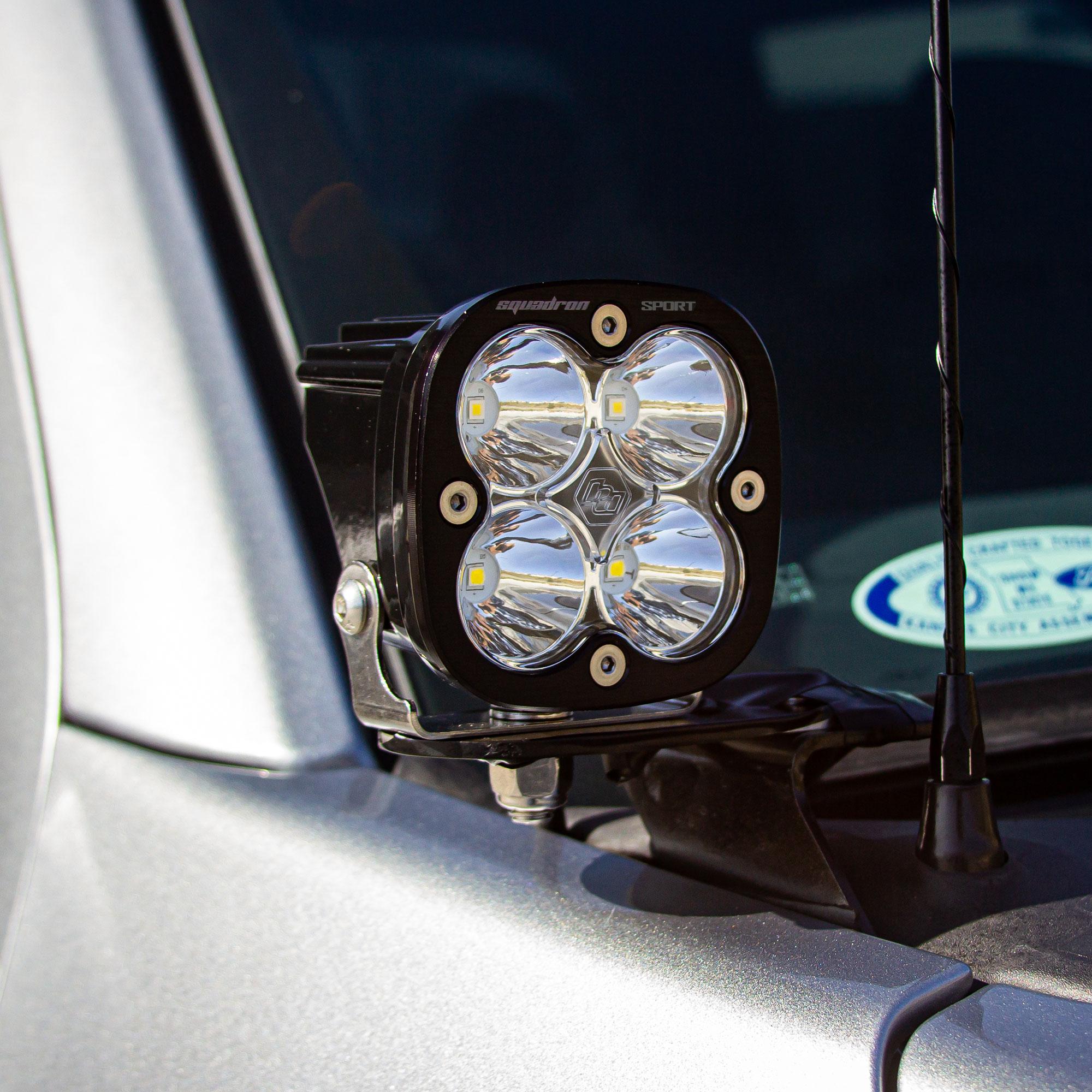 Squadron Pro A-Pillar Kit - '21-23 F-150 (Spot; Clear; Toggle Wiring)