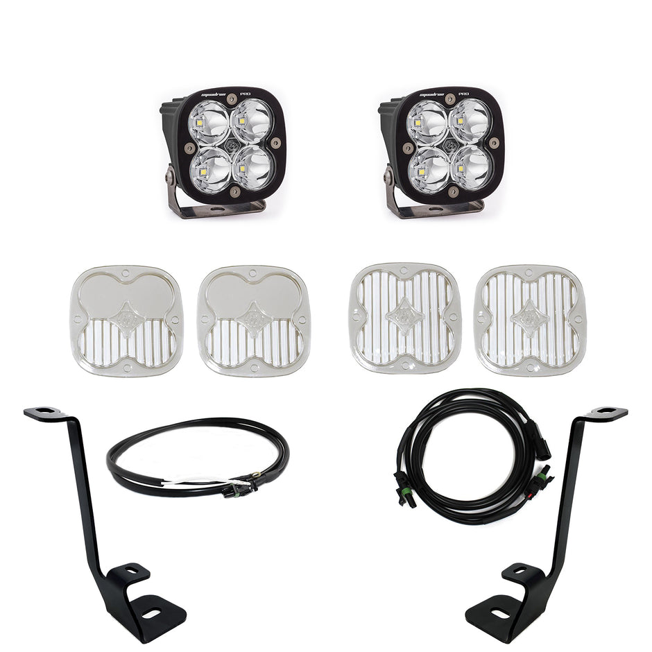 Squadron Pro A-Pillar Kit - '21-23 F-150 (Spot; Clear; Upfitter Wiring)