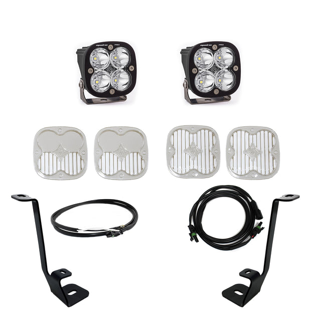 Squadron Pro A-Pillar Kit - '21-23 F-150 (Spot; Clear; Upfitter Wiring)