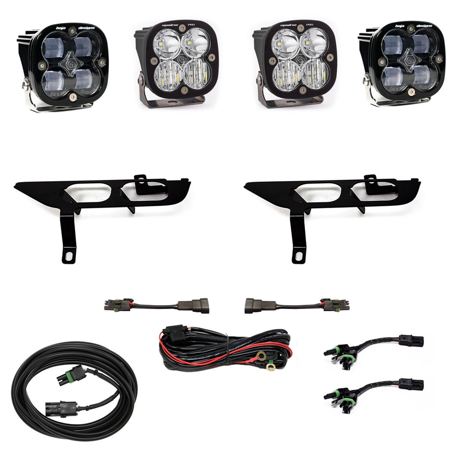 Squadron SAE/Sport Fog Pocket Kit - '21-23 F-150 W/o DRL (SAE Fog; Clear; Toggle Wiring)