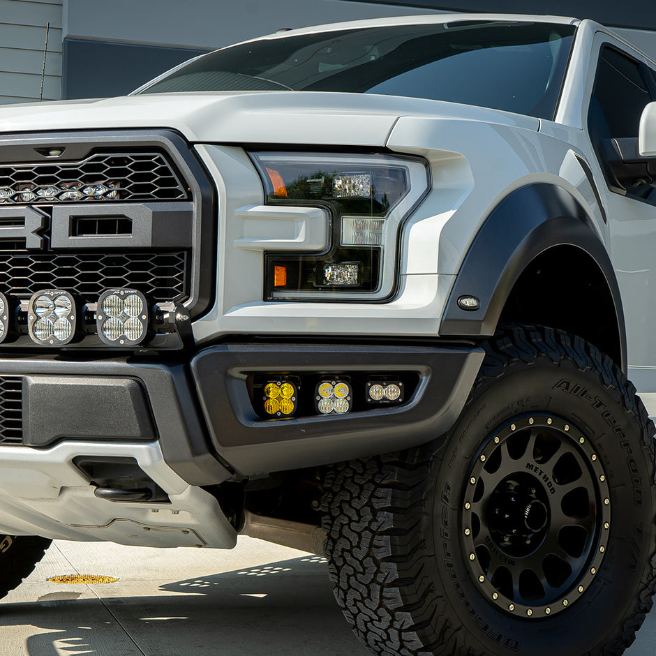Squadron/S2 SAE Fog Pocket Kit - '17-20 F-150 Raptor (Mult-Pattern; Baja Amber)