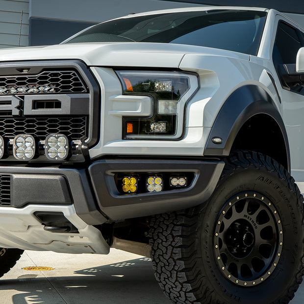 Squadron/S2 SAE Fog Pocket Kit - '17-20 F-150 Raptor (Mult-Pattern; Baja Amber)