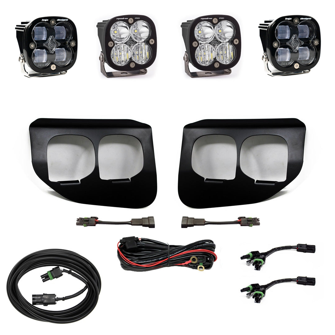 Squadron SAE/Pro Fog Pocket Kit - '20-22 F-250/350 Super Duty (SAE Fog; Clear; Toggle Wiring)