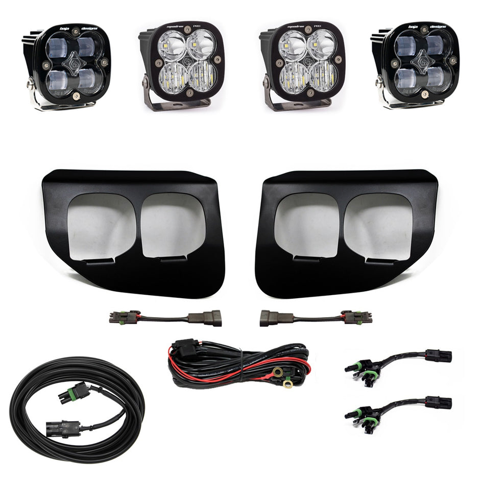 Squadron SAE/Pro Fog Pocket Kit - '20-22 F-250/350 Super Duty (SAE Fog; Clear; Toggle Wiring)