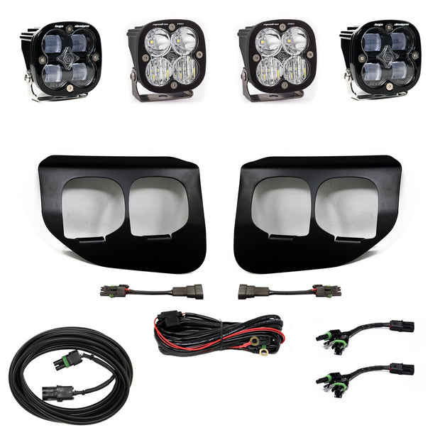 Squadron SAE/Pro Fog Pocket Kit - '20-22 F-250/350 Super Duty (SAE Fog; Clear; Toggle Wiring)