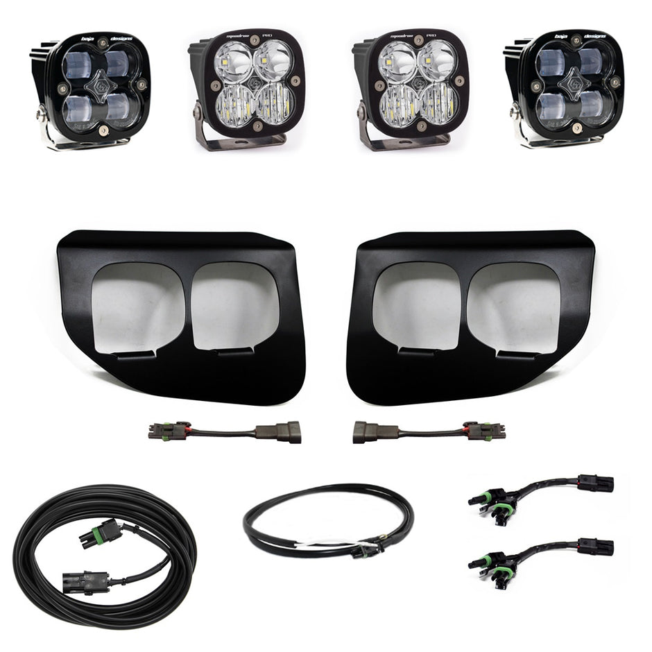 Squadron SAE/Pro Fog Pocket Kit - '20-22 F-250/350 Super Duty (SAE Fog; Clear; Upfitter Wiring)