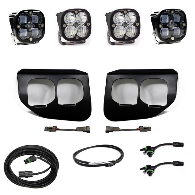 Squadron SAE/Pro Fog Pocket Kit - '20-22 F-250/350 Super Duty (SAE Fog; Clear; Upfitter Wiring)