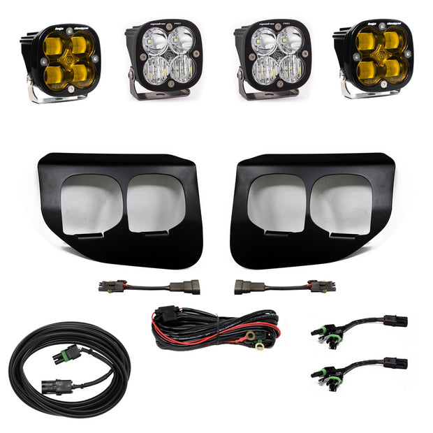 Squadron SAE/Pro Fog Pocket Kit - '20-22 F-250/350 Super Duty (SAE Fog; Baja Amber; Toggle Wiring)