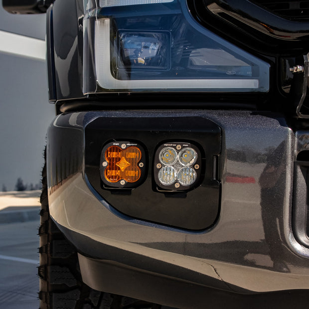 Squadron SAE/Pro Fog Pocket Kit - '20-22 F-250/350 Super Duty (SAE Fog; Baja Amber; Upfitter Wiring)