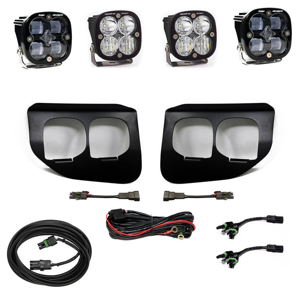 Squadron SAE/Sport Fog Pocket Kit - '20-22 F-250/350 Super Duty (SAE Fog; Clear; Toggle Wiring)