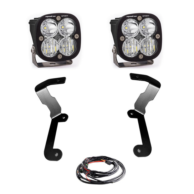 Squadron Sport A-Pillar Kit - '19-22 Sierra 1500 (Driving/Combo; Clear)