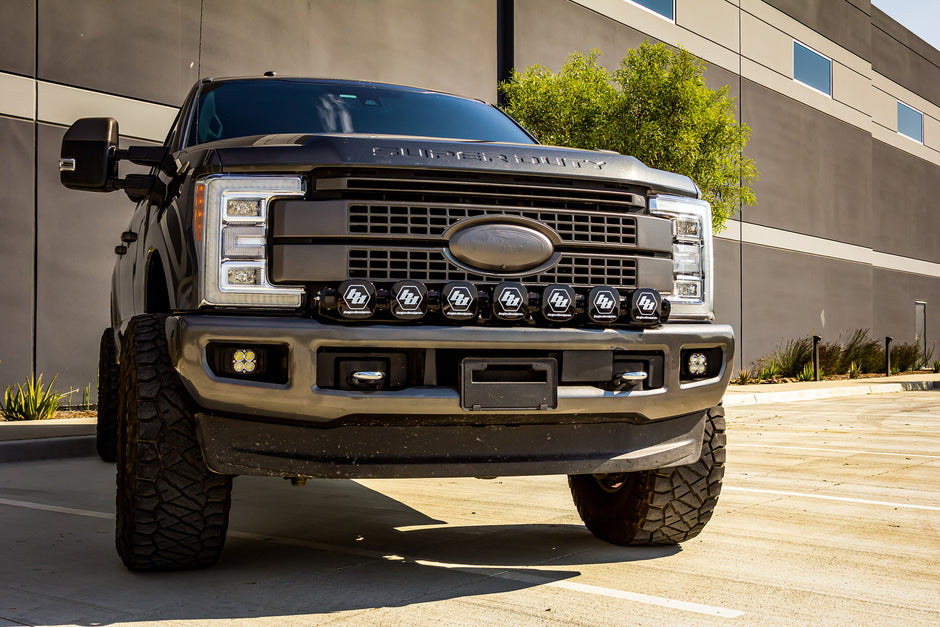 XL Sport Linkable Sport Bumper Light Kit - '17-19 F-250/350 Super Duty (Multi-Pattern; Clear; Upfitter Wiring)