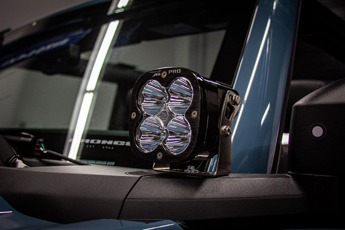 XL Sport A-Pillar Kit - '21-26 Bronco; '22-26 Bronco Raptor (Spot; Clear; Upfitter Wiring)