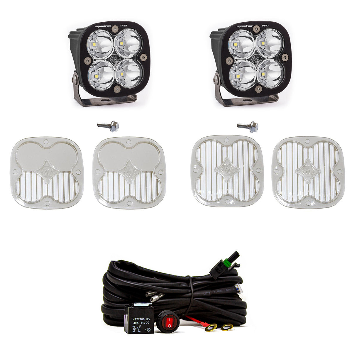 Squadron Pro A-Pillar Kit - '21-26 Bronco; '22-26 Bronco Raptor (Spot; Clear; Toggle Wiring)
