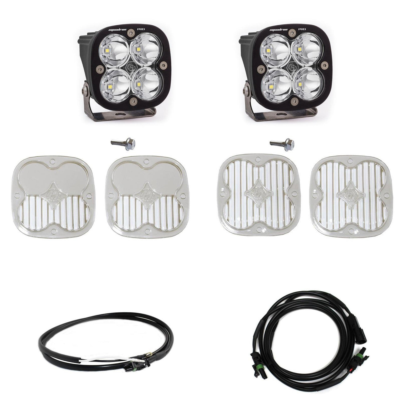 Squadron Pro A-Pillar Kit - '21-26 Bronco; '22-26 Bronco Raptor (Spot; Clear; Upfitter Wiring)