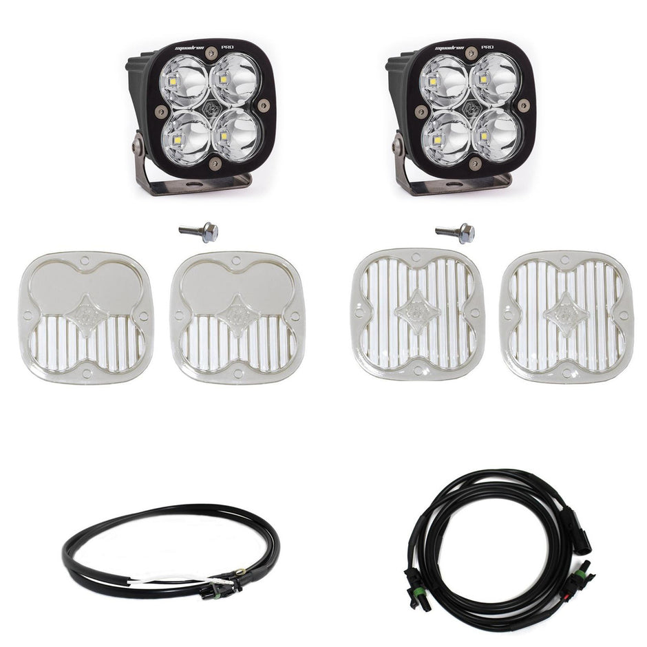 Squadron Pro A-Pillar Kit - '21-26 Bronco; '22-26 Bronco Raptor (Spot; Clear; Upfitter Wiring)