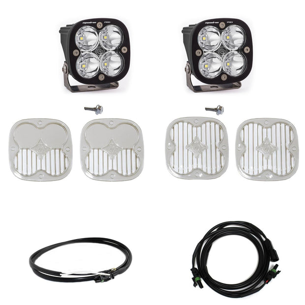 Squadron Pro A-Pillar Kit - '21-26 Bronco; '22-26 Bronco Raptor (Spot; Clear; Upfitter Wiring)
