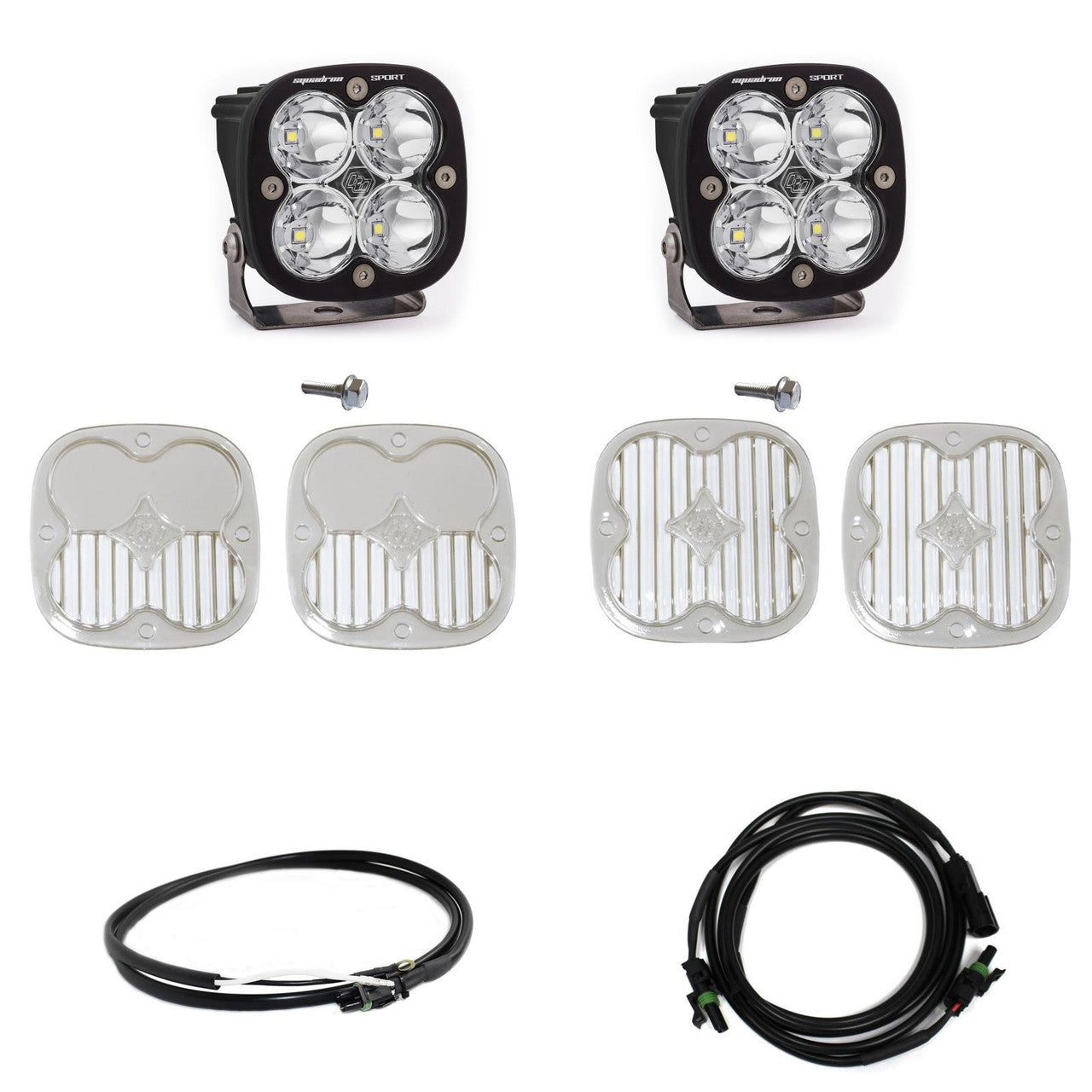 Squadron Sport A-Pillar Kit - '21-26 Bronco; '22-26 Bronco Raptor (Spot; Clear; Upfitter Wiring)