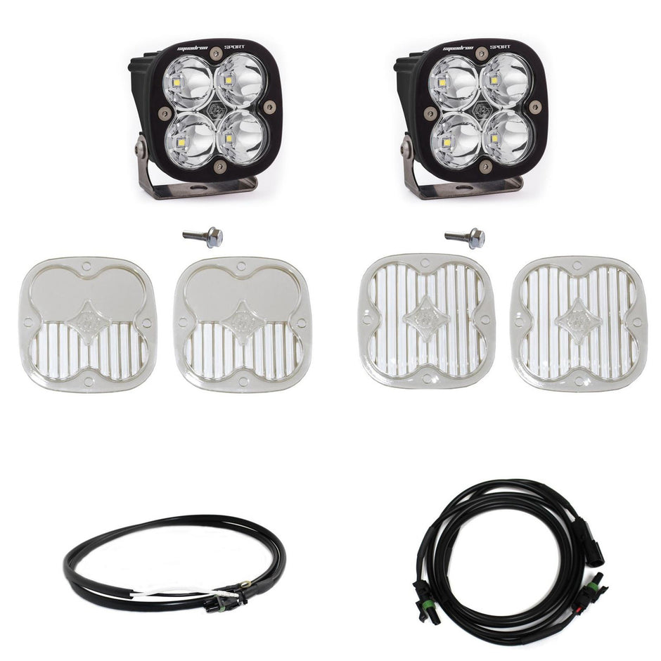 Squadron Sport A-Pillar Kit - '21-26 Bronco; '22-26 Bronco Raptor (Spot; Clear; Upfitter Wiring)