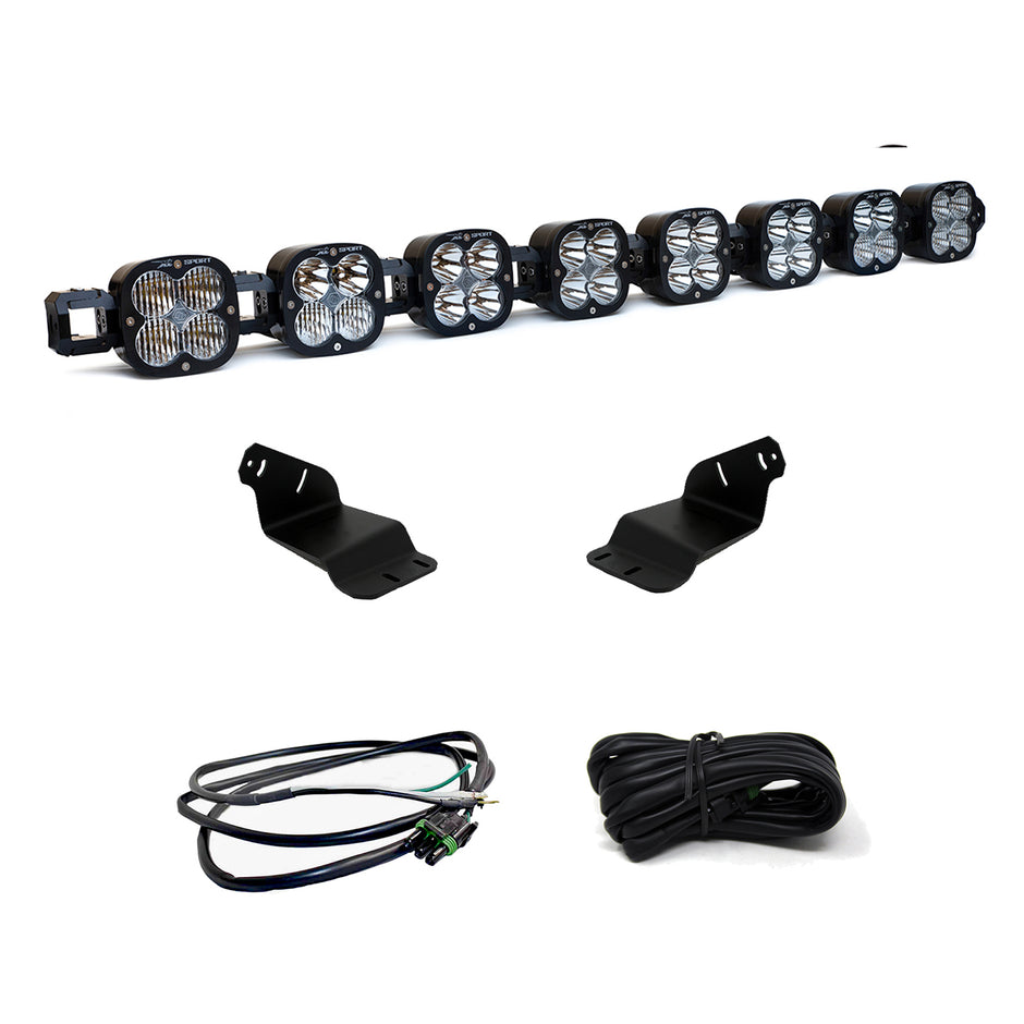 XL Sport Linkable Sport Roof Mount Kit - '21-26 Bronco; '22-26 Bronco Raptor (Multi-Pattern; Clear; Upfitter Wiring)