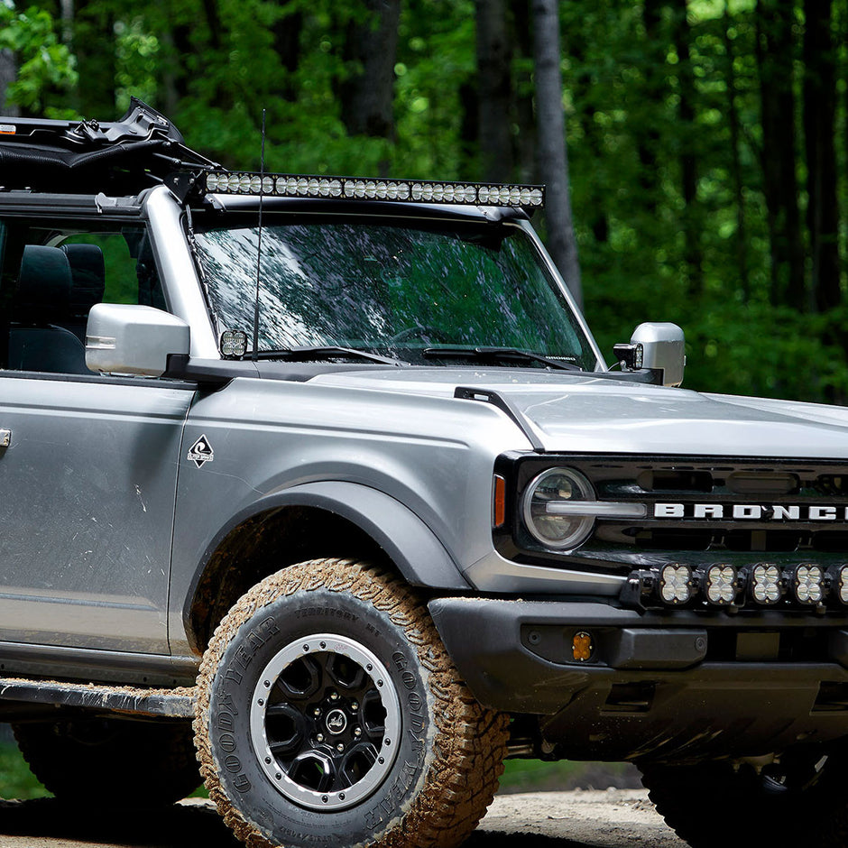 OnX6+ 50 Inch Roof Mount Kit - '21-26 Bronco; '22-26 Bronco Raptor (Multi-Pattern; Clear; Upfitter Wiring)
