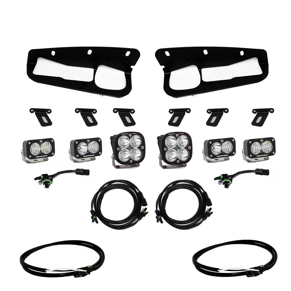 Squadron Sport/S2 Sport Fog Pocket Kit - '21-26 Bronco; '22-26 Bronco Raptor (Multi-Pattern; Clear; Upfitter Wiring)