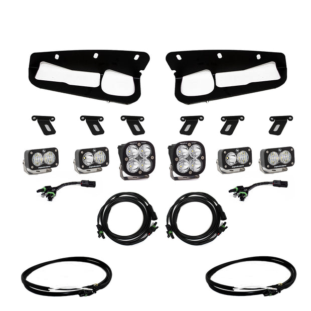 Squadron Sport/S2 Sport Fog Pocket Kit - '21-26 Bronco; '22-26 Bronco Raptor (Multi-Pattern; Clear; Upfitter Wiring)