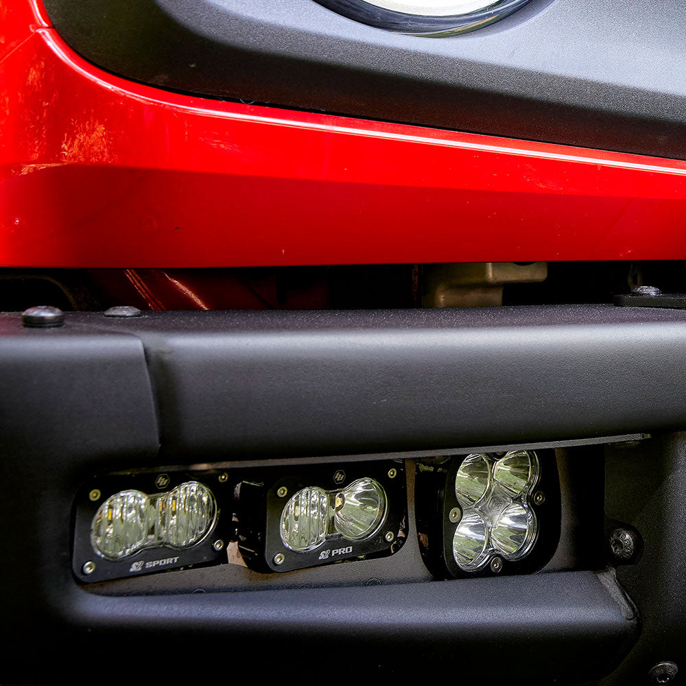 Squadron Pro/Dual S2 Sport Steel Bumper Fog Pocket Kit - '21-26 Bronco; '22-26 Bronco Raptor; Steel Bumper (Multi-Pattern; Clear; Toggle Wiring)