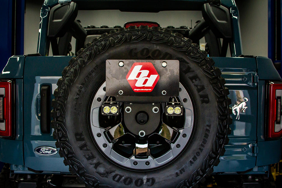 S2 Sport Dual Reverse Kit - '21-26 Bronco (Multi-Pattern; Clear; Upfitter Wiring; License Plate Mount)