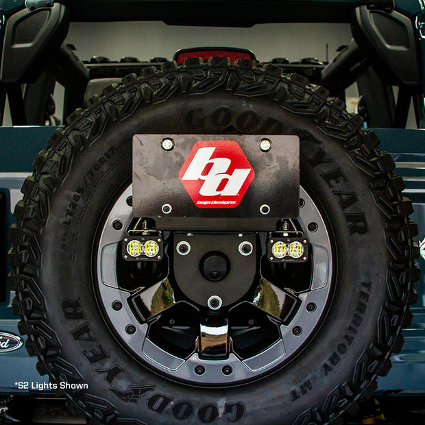 S1 Dual Reverse Kit - '21-26 Bronco (Multi-Pattern; Clear; Toggle Wiring; License Plate Mount)