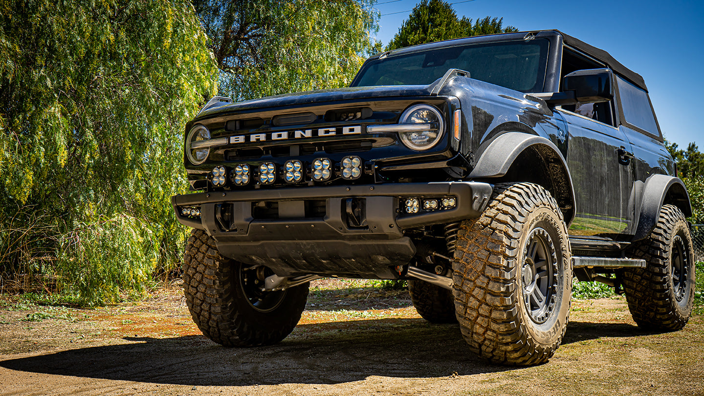 XL Sport Linkable Sport Bumper Light Kit - '21-26 Bronco; W/ OE Plastic Bumper (Multi-Pattern; Clear; Upfitter Wiring)