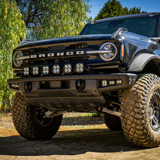 XL Sport Linkable Sport Bumper Light Kit - '21-26 Bronco; W/ OE Plastic Bumper (Multi-Pattern; Clear; Upfitter Wiring)