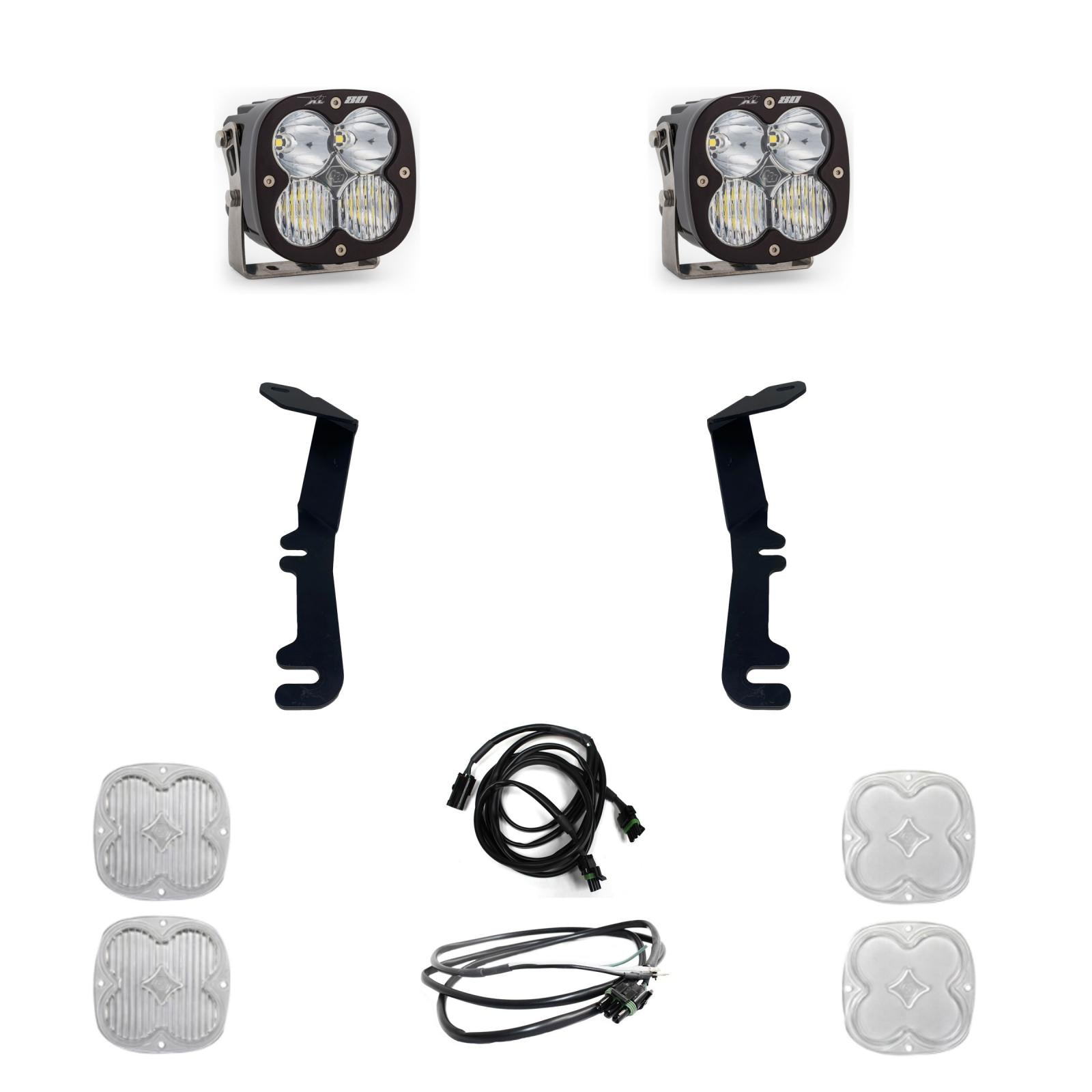 XL80 A-Pillar Kit - '19-24 1500 Rebel; '21-24 1500 TRX (Driving/Combo; Clear)