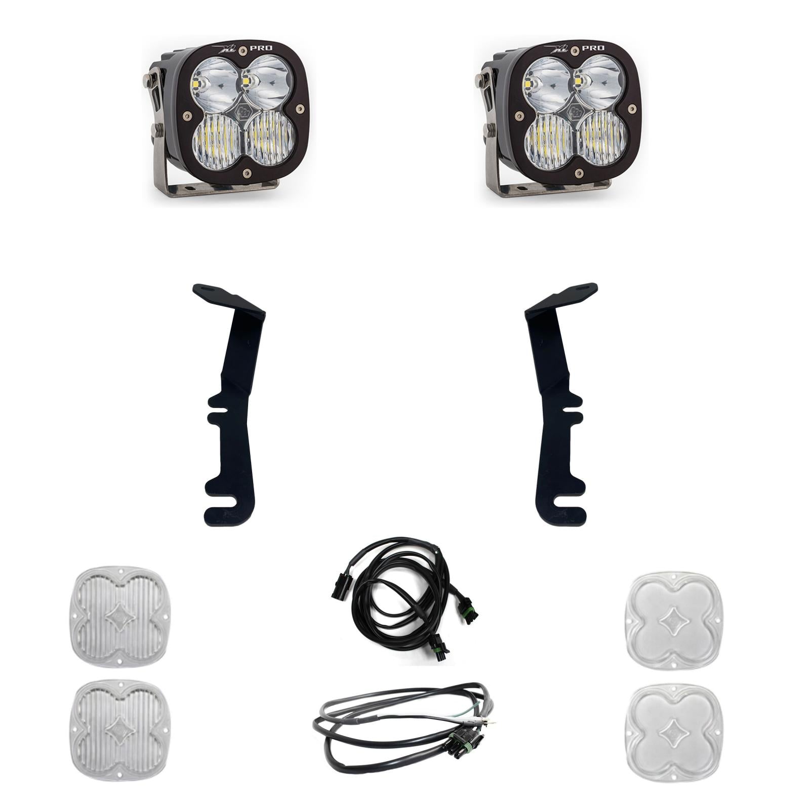 XL Pro A-Pillar Kit - '19-24 1500 Rebel; '21-24 1500 TRX (Driving/Combo; Clear)