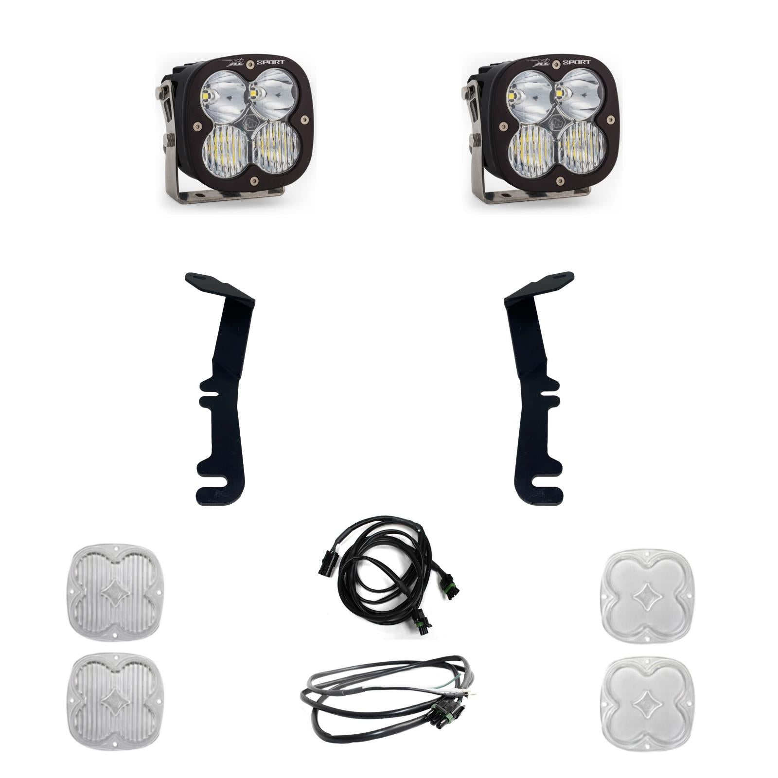 XL Sport A-Pillar Kit - '19-24 1500 Rebel; '21-24 1500 TRX (Driving/Combo; Clear)