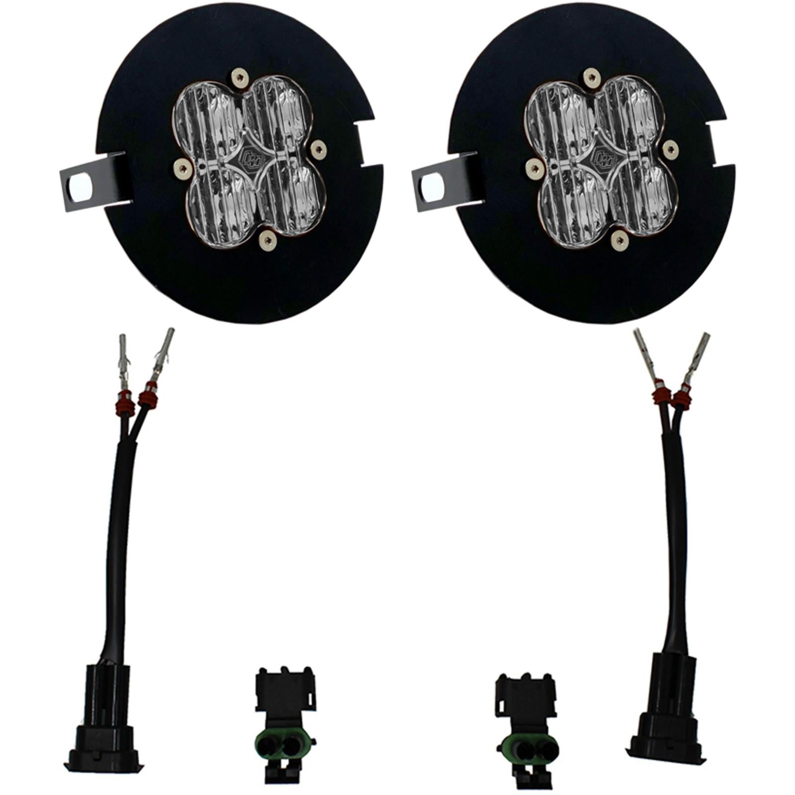 Squadron Sport Fog Pocket Kit - '06-14 F-150; '05-11 Tacoma; '07-13 Tundra  '23-On Sequoia (Wide Cornering; Clear)