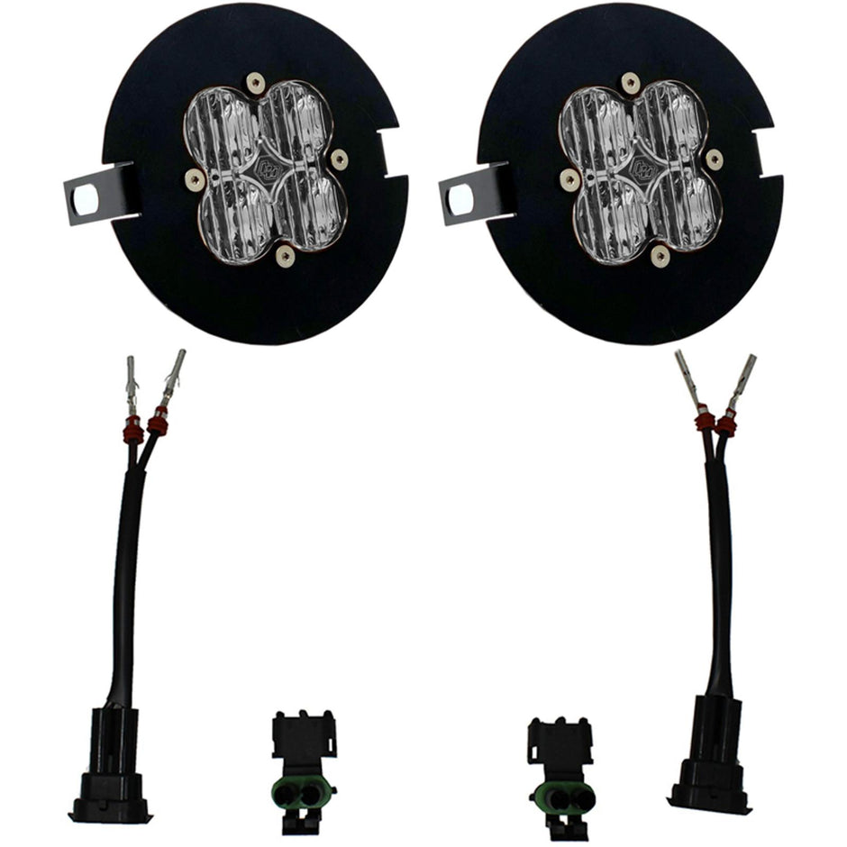 Squadron Sport Fog Pocket Kit - '06-14 F-150; '05-11 Tacoma; '07-13 Tundra  '23-On Sequoia (Wide Cornering; Clear)